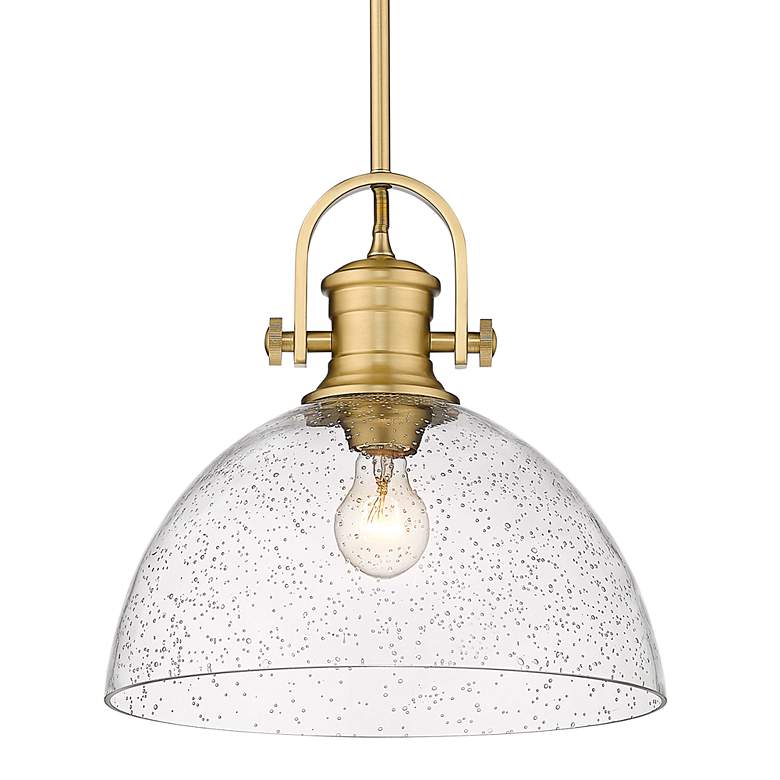 Hines 13 1/2" Wide Brushed Champagne Bronze Pendant Light