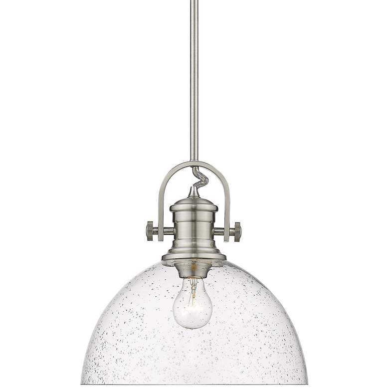 Hines 13 1/2" Wide Pewter Pendant Light