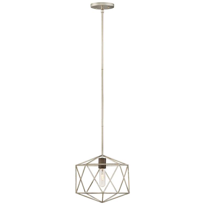 Hinkley Astrid 12" Wide Silver Patina Mini Pendant Light