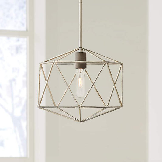 Hinkley Astrid 12" Wide Silver Patina Mini Pendant Light