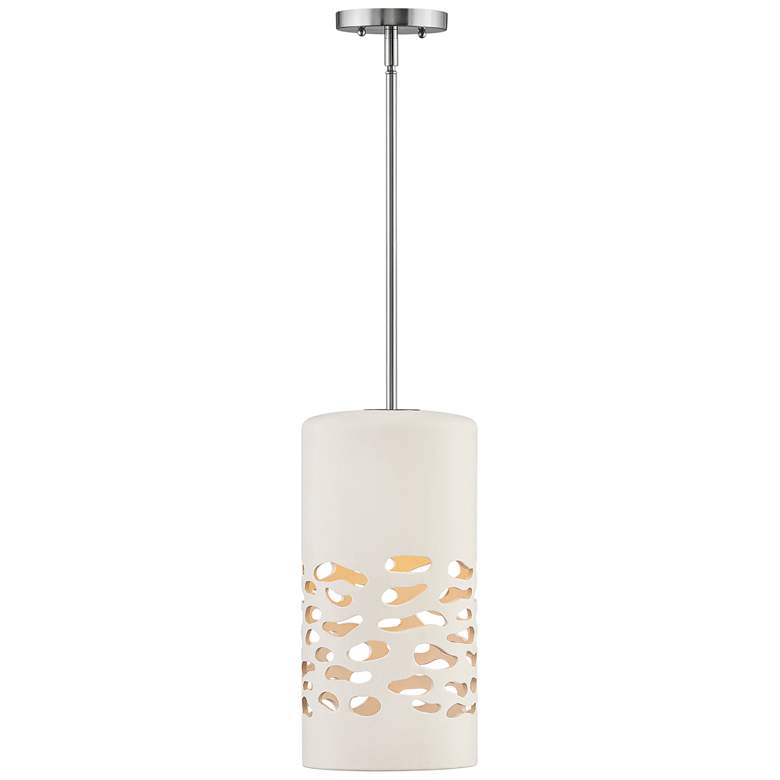 Hinkley Calder 7 3/4" Wide White Ceramic Mini Pendant Light