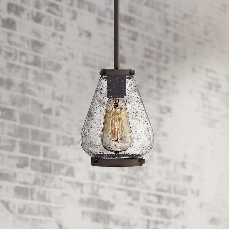 Hinkley Finley 6" Wide Oil-Rubbed Mini Pendant