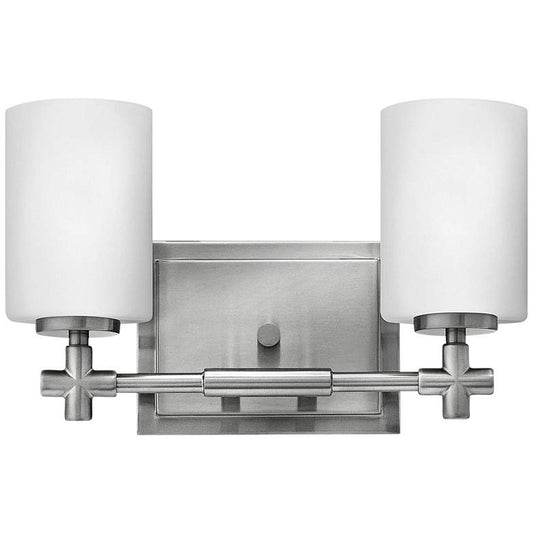 Hinkley Laurel 13" Wide Nickel 2-Light Bath Light