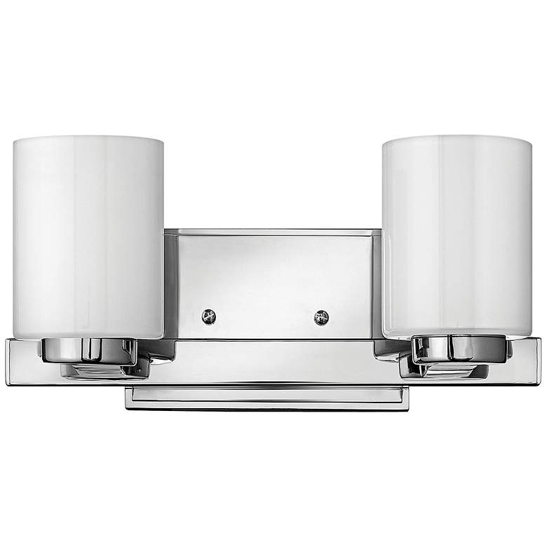 Hinkley Miley 13" Wide Chrome 2-Light Bath Light