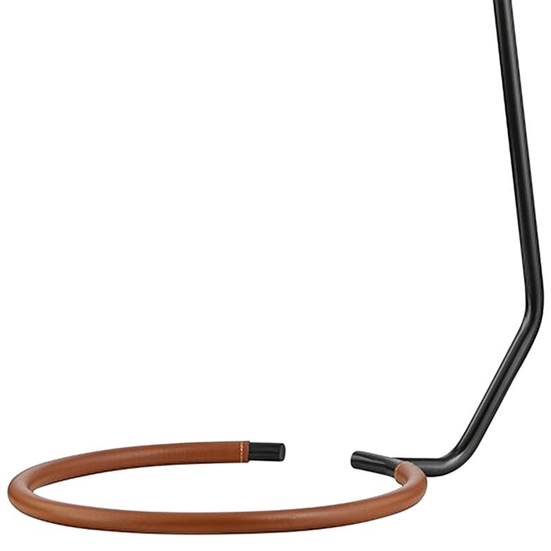 Holtsville Saddle Leather LED Task Floor Lamp