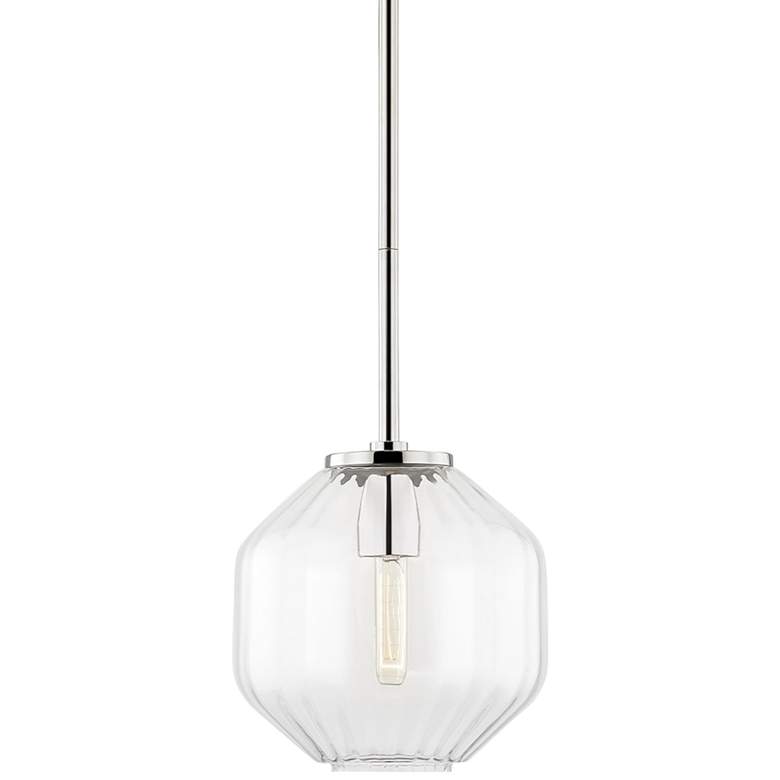Hudson Valley Bennett 9" Wide Polished Nickel Mini Pendant