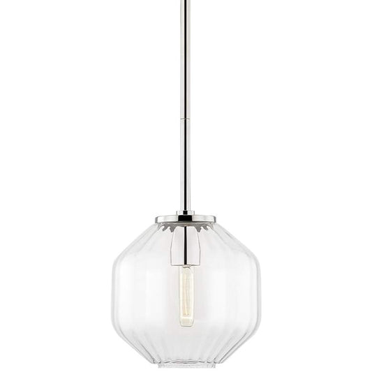 Hudson Valley Bennett 9" Wide Polished Nickel Mini Pendant