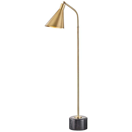 Hudson Valley Stanton Aged Brass Metal Floor Lamp