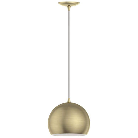 Huntington 1 Light Antique Brass Pendant