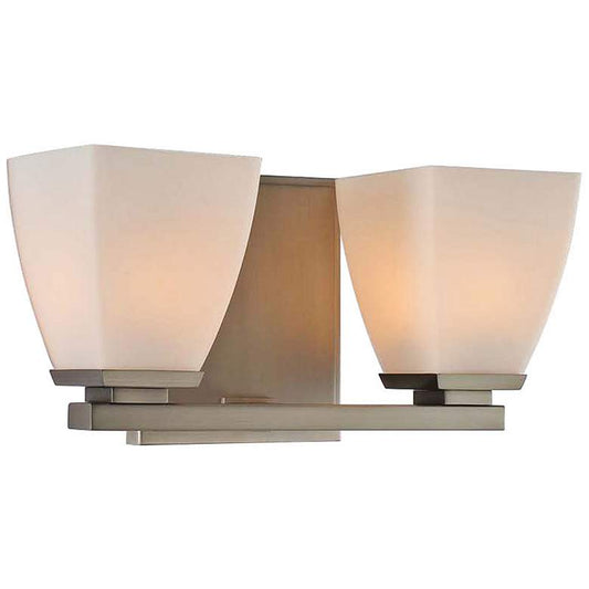 Huntington 11" Wide Satin Nickel 2-Light Bath Light