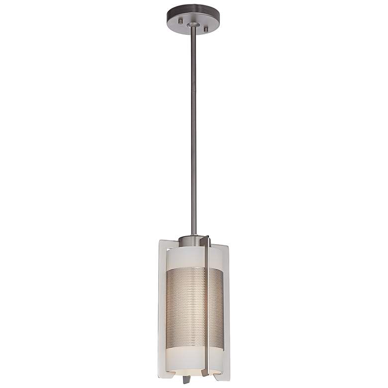 Iron Brushed Steel Bracket Mini Pendant Light
