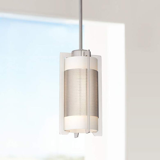 Iron Brushed Steel Bracket Mini Pendant Light
