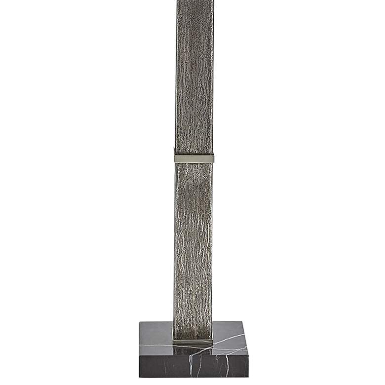 Isabis Mercury Glass Square Column Floor Lamp