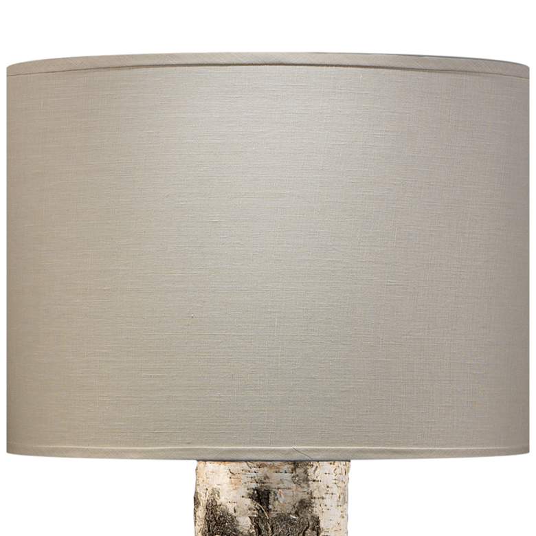 Jamie Young Forrester Birch Veneer Cylindrical Floor Lamp