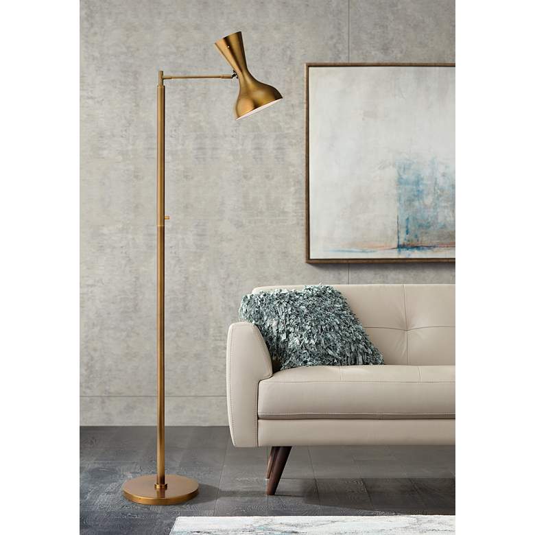 Jamie Young Pisa Antique Brass 2-Directional Floor Lamp