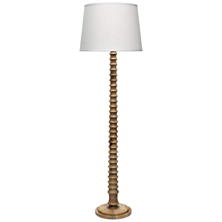 Jamie Young Revolution Mango Wood Column Floor Lamp