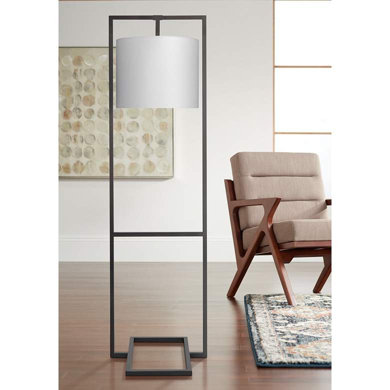 Jamie Young Shogun Oil-Rubbed Bronze Steel Floor Lamp