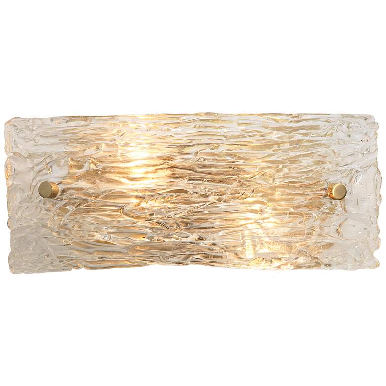 Jamie Young Swan 4 1/2" High Curved Clear Glass Wall Sconce