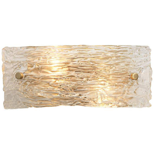 Jamie Young Swan 4 1/2" High Curved Clear Glass Wall Sconce