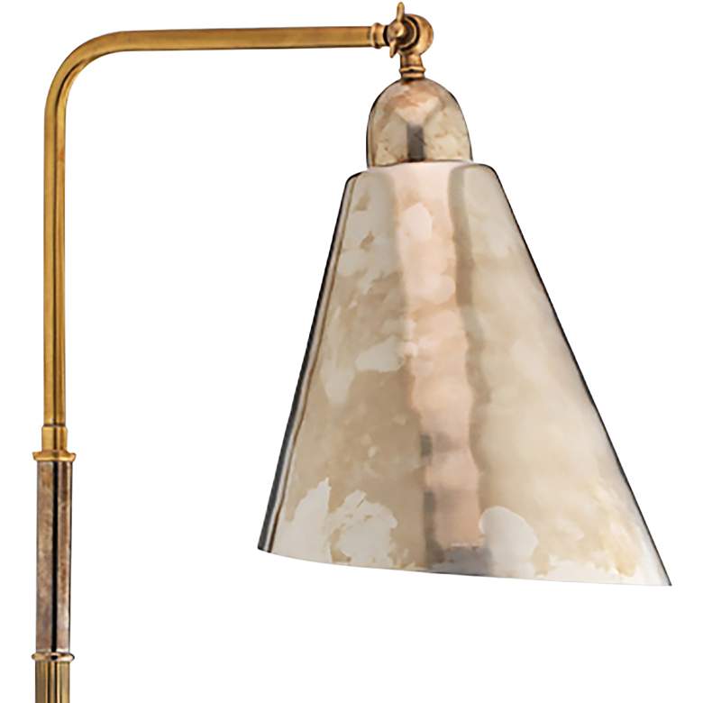 Jamie Young Vilhelm Antique Silver and Brass Floor Lamp