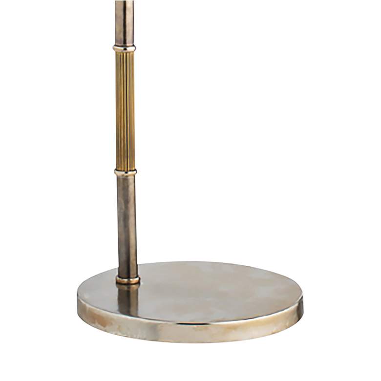 Jamie Young Vilhelm Antique Silver and Brass Floor Lamp