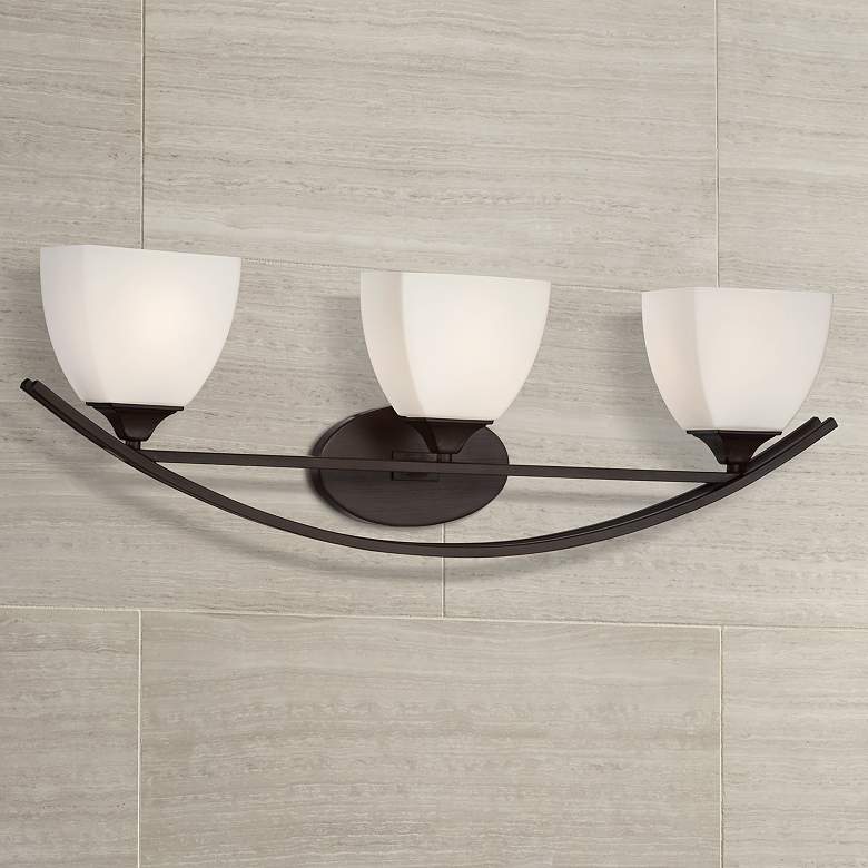 Jenisen Arch 29" Wide Bronze Bathroom Light