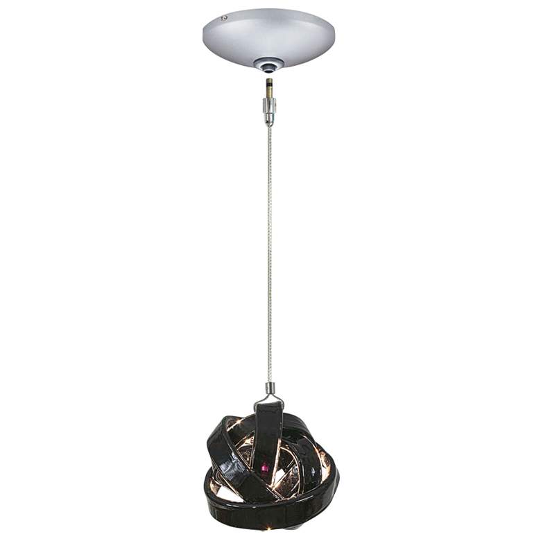 Jesco Envisage VI 6" Wide Glass Ribbon Mini Pendant
