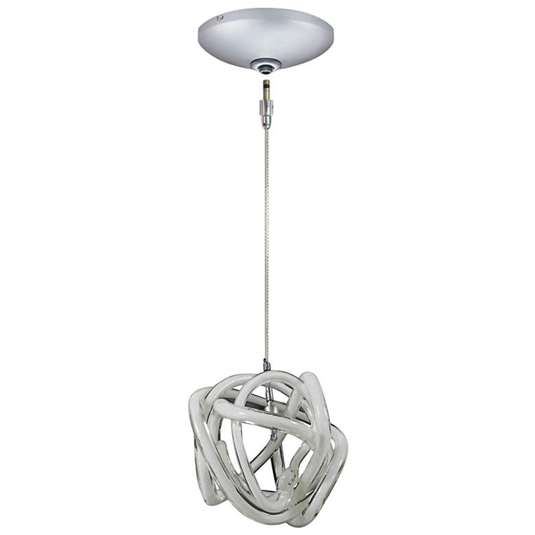 Jesco Envisage VI 6" Wide Glass Ribbon Mini Pendant