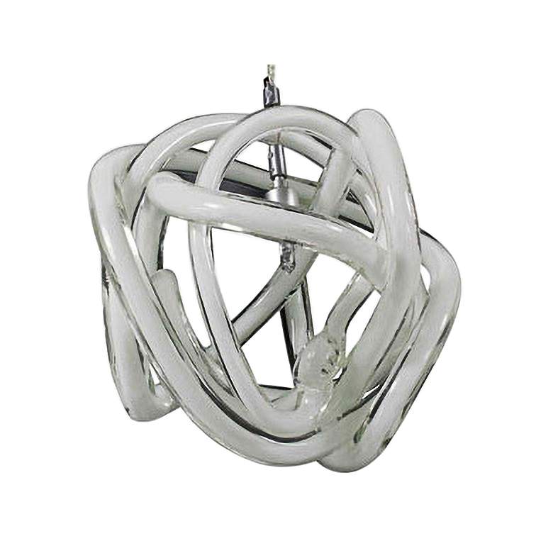 Jesco Envisage VI 6" Wide Glass Ribbon Mini Pendant
