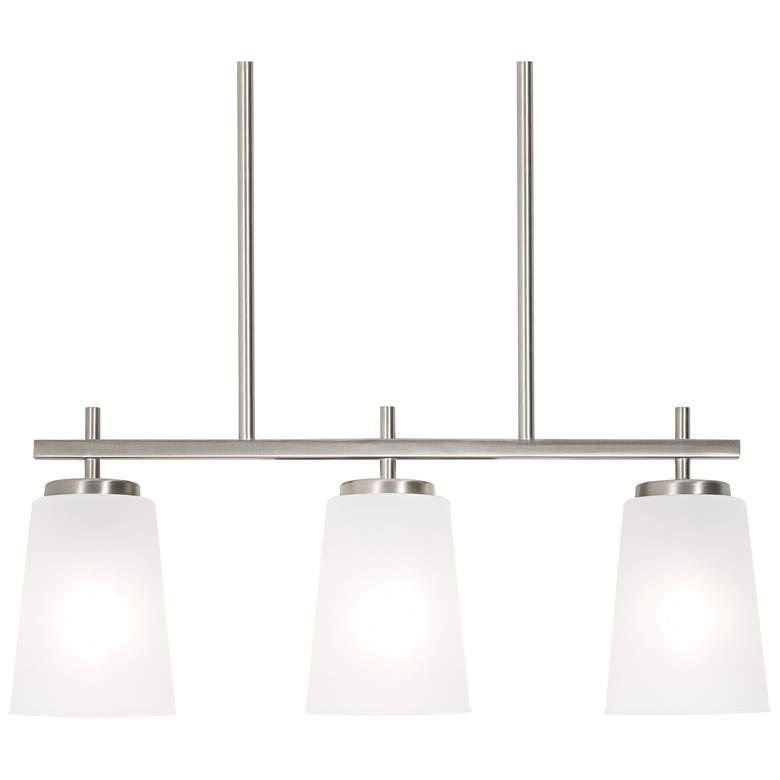 Joanna Satin Nickel Linear Pendant