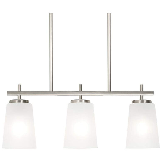 Joanna Satin Nickel Linear Pendant