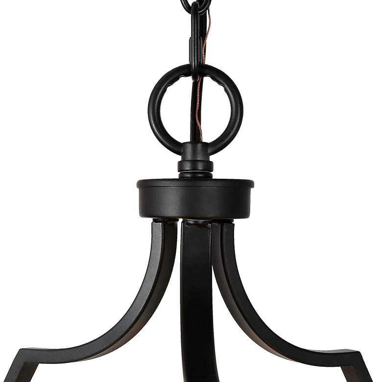 Jonas 14 1/2" Wide Black and Gold 3-Light Chandelier
