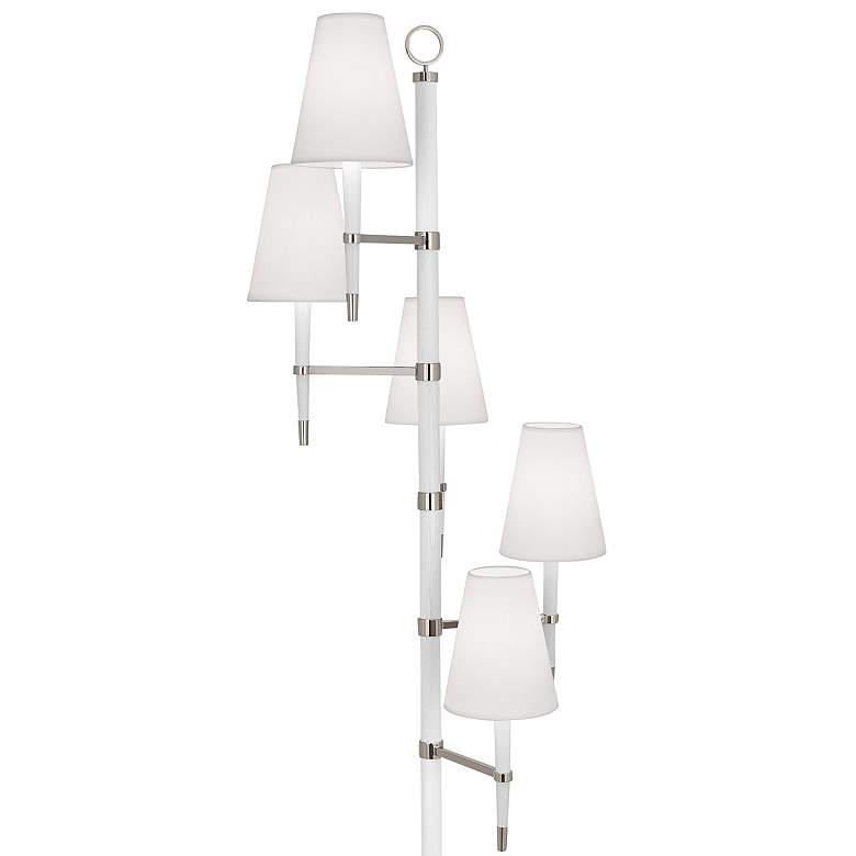 Jonathan Adler Ventana White Wood Tree Floor Lamp