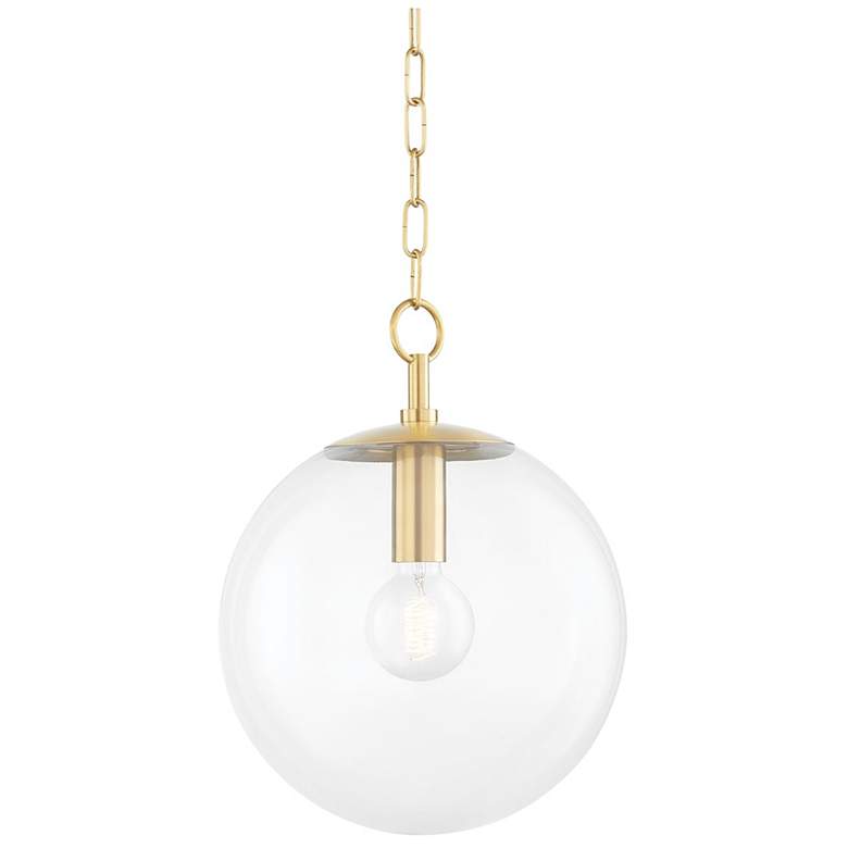 Juliana 1 Light Small Pendant - Aged Brass