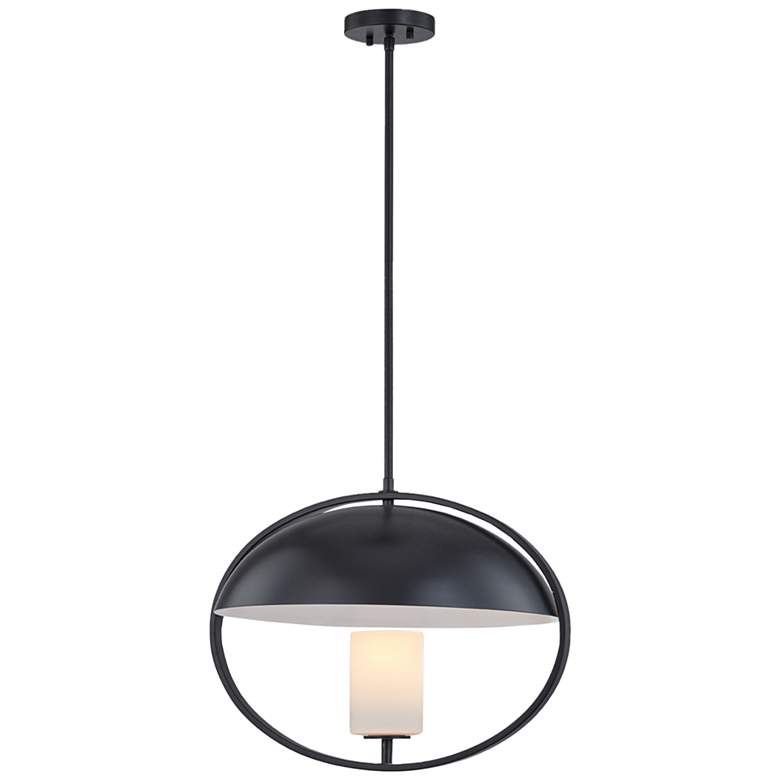 Justice Design Capitol 20" Wide Matte Black Pendant Light