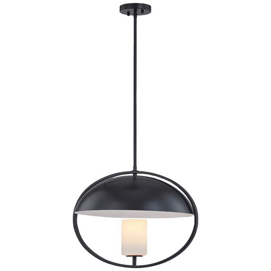 Justice Design Capitol 20" Wide Matte Black Pendant Light