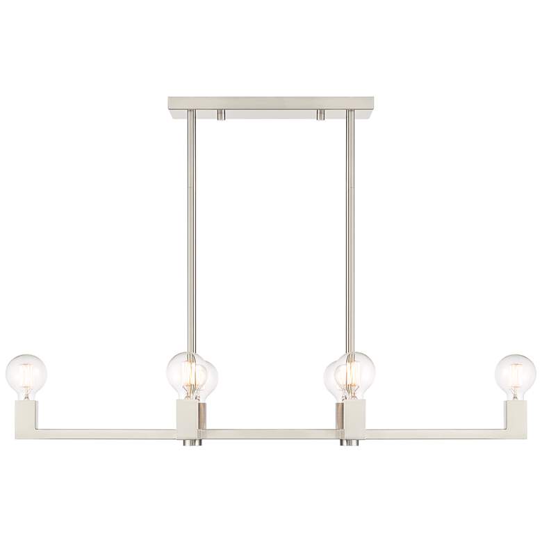 Kantwell 39 3/4"W Brushed 6-Light Island Chandelier