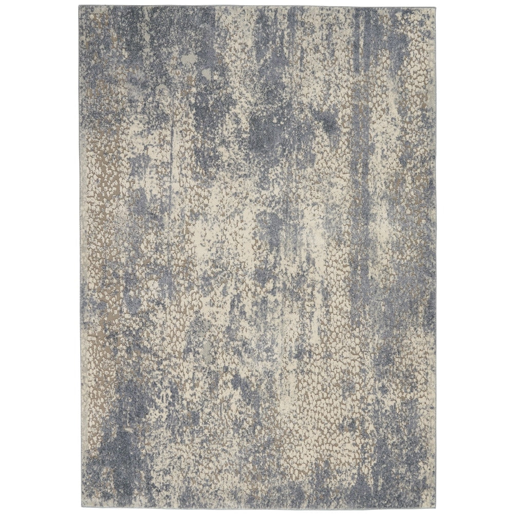 Sahara Ivory Slate Rustic Soft Area Rug