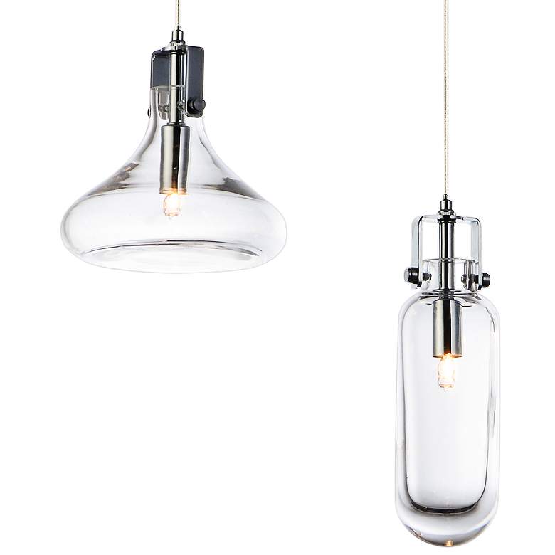 Kem 24 3/4"W Polished Chrome Kitchen Island Light Pendant