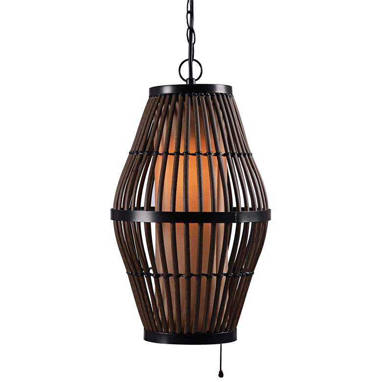 Kenroy Home Biscayne 12" Wide Black Outdoor Mini Pendant