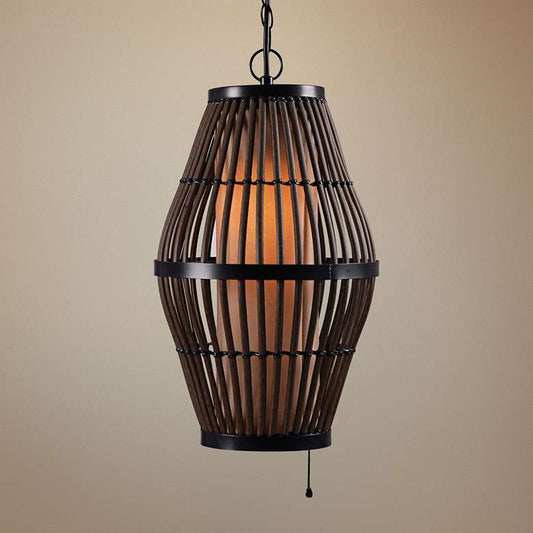 Kenroy Home Biscayne 12" Wide Black Outdoor Mini Pendant