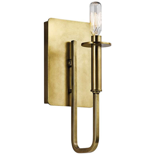 Kichler Alden 11 1/2" High Natural Brass Wall Sconce