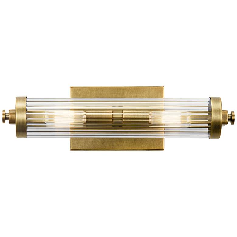 Kichler Azores 16" Wide Natural Brass 2-Light Bath Light