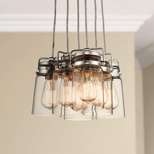 Kichler Brinley 12" Wide Brushed 6-Light Mini Pendant
