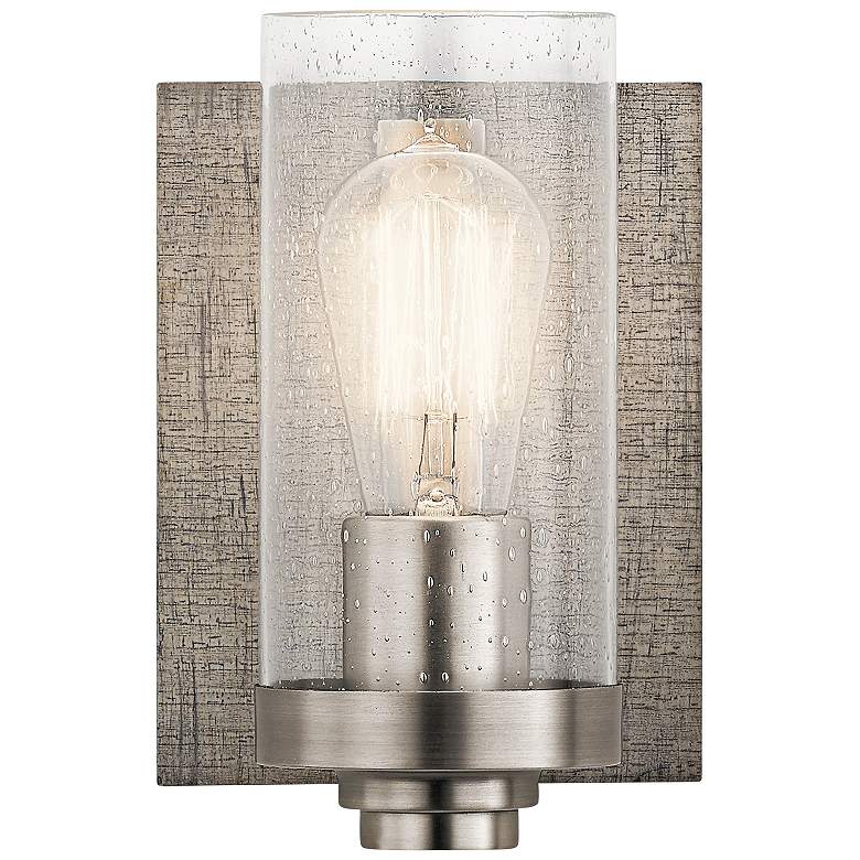 Kichler Dalwood 8 1/4" High Classic Pewter Wall Sconce