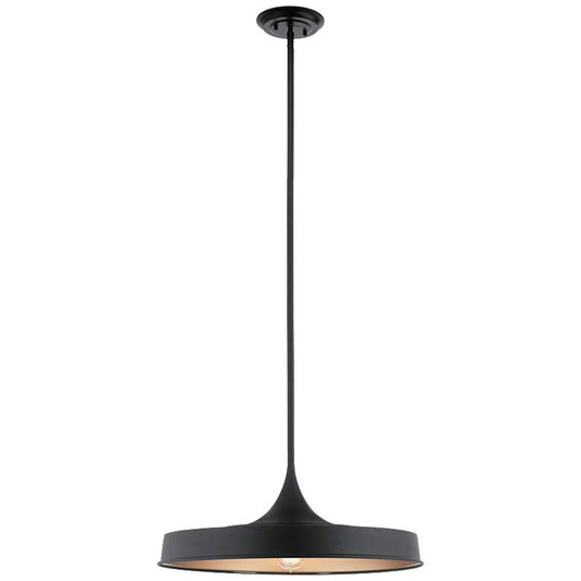 Kichler Elias 22" Wide Single Pendant in Black and Copper