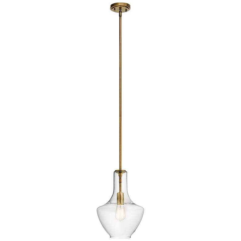 Kichler Everly 10 1/2" Wide Natural Brass Mini Pendant