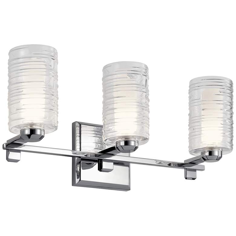 Kichler Giarosa 22 1/4" Wide 3-Light Chrome Metal Bath Light