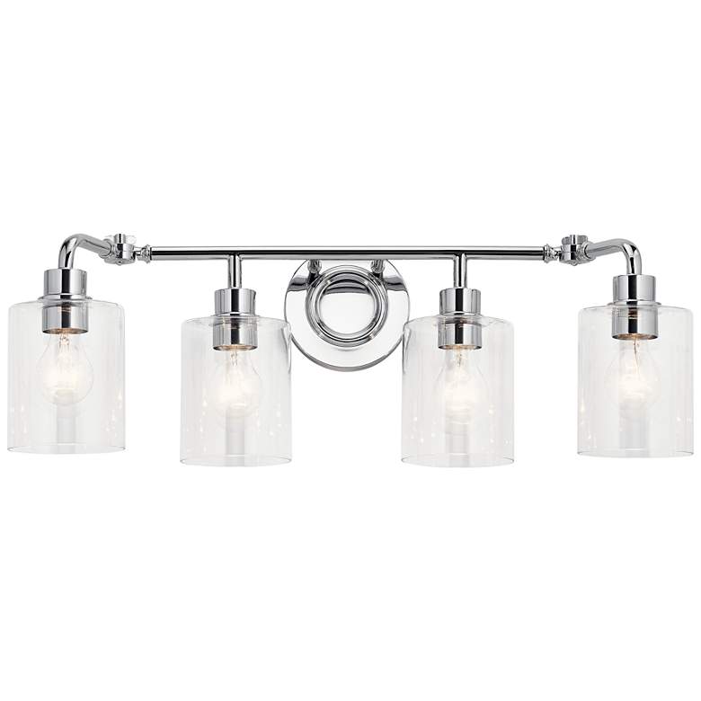 Kichler Gunnison 33 3/4" Wide Chrome 4-Light Bath Light