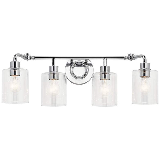 Kichler Gunnison 33 3/4" Wide Chrome 4-Light Bath Light